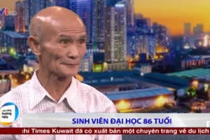 Gặp cụ ông sinh viên đại học 86 tuổi Gặp cụ ông sinh viên đại học 86 tuổi