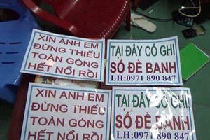 Triệt phá đường dây đánh bạc câu khách bằng… tờ rơi