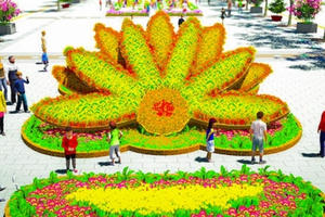 Đường hoa xuân Nguyễn Huệ tết Đinh Dậu 2017 có nhiều nét độc, lạ