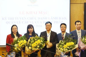 Bộ Tư pháp khai mạc kỳ thi tuyển chức danh lãnh đạo, quản lý cấp Vụ năm 2018