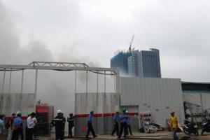 Cháy lớn trên đường Phạm Hùng: Không có thiệt hại về người