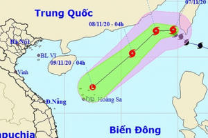 Bão Atsani vào Biển Đông giật cấp 11, trở thành cơn bão số 11 Bão Atsani vào Biển Đông giật cấp 11, trở thành cơn bão số 11