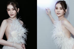Lê Âu Ngân Anh nóng bỏng khoe lưng trần gợi cảm, “đốt cháy” mọi ánh nhìn trên thảm đỏ