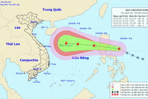 Xuất hiện bão gần khu vực biển Đông Xuất hiện bão gần khu vực biển Đông