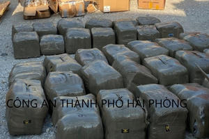 Hải Phòng: Phát hiện hơn 600 kg chất ma túy giấu trong container gửi về từ Singapore Hải Phòng: Phát hiện hơn 600 kg chất ma túy giấu trong container gửi về từ Singapore