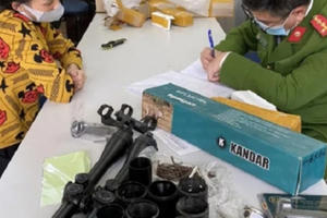 300 linh kiện lắp ráp, chế tạo súng bị bắt giữ tại Bắc Giang