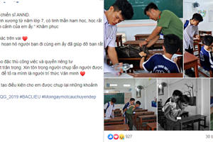 Bức ảnh "đốn tim" cộng đồng mạng giữa mùa thi THPT QG năm 2019