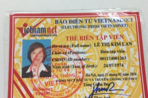 Phát hiện hàng loạt trường hợp giả danh nhà báo của báo VietNamNet Phát hiện hàng loạt trường hợp giả danh nhà báo của báo VietNamNet