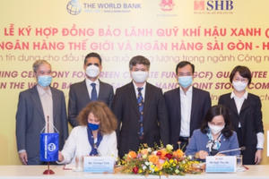 SHB và World Bank ký hợp đồng bảo lãnh Quỹ Khí hậu Xanh (GCF)