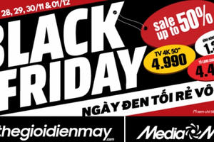 BLACK FRIDAY: Hệ thống siêu thị điện máy MediaMart giảm giá cực sốc trong 4 ngày vàng
