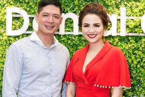 Diễn viên Bình Minh chúc mừng Hoa hậu Diễm Hương lần 2 trở thành bà chủ