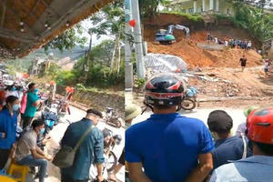 Hà Giang: Sạt bờ kè hộ gia đình, một người tử vong