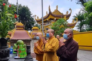 Hà Nội: Dâng hương tưởng niệm cố Trưởng lão Hòa thượng Kim Cương Tử