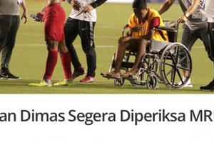 Chấn thương của Evan Dimas sau pha va chạm với Văn Hậu như thế nào?