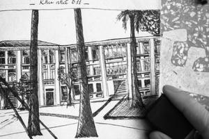 Chùm ảnh: Học viện Báo chí Tuyên truyền với  diện mạo ma mị trước Halloween 2016