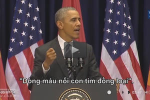 Video: Những phát biểu chuẩn không cần chỉnh, đi vào lòng người của ông Obama