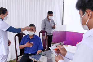 Vĩnh Phúc: TP Vĩnh Yên diễn tập cách ly F1, điều trị F0 tại nhà theo phương châm "4 tại chỗ"