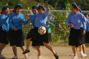 Độc đáo giải bóng đá nữ dân tộc Sán Chỉ