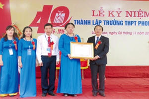 THPT Phong Châu (Phú Thọ) tự hào ngôi trường trên quê hương đất Tổ