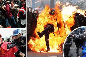 Biểu tình bạo lực trên khắp châu Âu trong Ngày Quốc tế Lao động