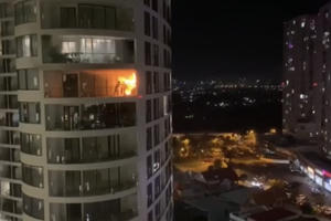 Bà Rịa - Vũng Tàu: Cháy tại căn hộ tầng 17 chung cư Gateway