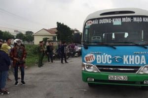 Hải Dương: Tài xế xe buýt đột tử ngay trên nghế lái