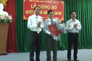 Bầu bổ sung ông Trần Thanh Dũng làm Phó Chủ tịch UBND TP Bà Rịa