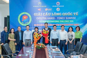 Sắp diễn ra Giải cầu lông quốc tế Ciputra Hanoi – Yonex Sunrise Vietnam International Challenge 2026