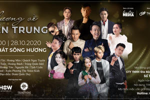 Nhiều nghệ sĩ tham gia đêm nhạc thiện nguyện “Thương về miền Trung” tại Huế