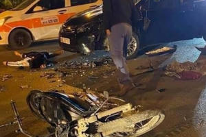 Lào Cai: Ô tô va chạm với xe máy, 2 người tử vong