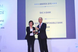 Ngân hàng Bắc Á nhận giải thưởng “Ngân hàng dẫn đầu về trách nhiệm xã hội Việt Nam 2016”