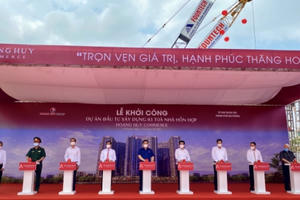 Chủ tịch Quốc hội dự Lễ khởi công xây dựng 3 toà nhà hỗn hợp Hoàng Huy Commerce