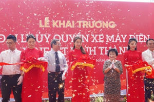 Khai trương Đại lý ủy quyền xe máy điện thông minh VinFast Vĩnh Thành
