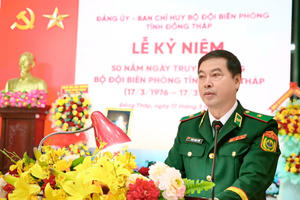 Long trọng Lễ Kỷ niệm 50 năm Ngày truyền thống Bộ đội Biên phòng tỉnh Đồng Tháp