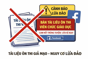 Cảnh báo 'tài liệu ôn thi viên chức giáo dục' không chính thống rao bán trên mạng xã hội