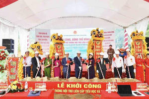 Khởi công 3 trường nội trú liên cấp tại vùng biên Lâm Đồng