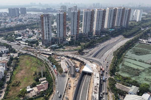 Nhánh cầu mới tại nút giao An Phú sắp thông xe, giảm tải cửa ngõ cảng Cát Lái