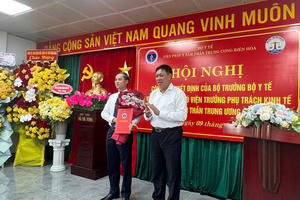 Ông Đỗ Văn Thắng giữ chức Phó Viện trưởng phụ trách kinh tế Viện Pháp y tâm thần Trung ương Biên Hòa