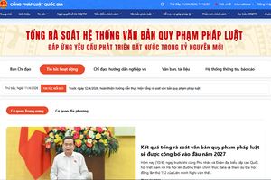Bộ Tư pháp ra mắt chuyên mục Tổng rà soát hệ thống văn bản trên Cổng Pháp luật
