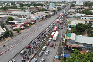 Hà Nội duyệt phương án mở rộng Quốc lộ 1 lên 10 làn xe, dài khoảng 36km, đi qua 18 phường xã