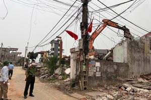 Hai xã Thư Lâm – Phúc Thịnh (Hà Nội) phối hợp tháo gỡ “điểm nghẽn” tuyến giao thông trọng điểm