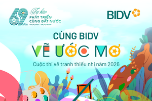 Cuộc thi tranh thiếu nhi 'Cùng BIDV vẽ ước mơ'