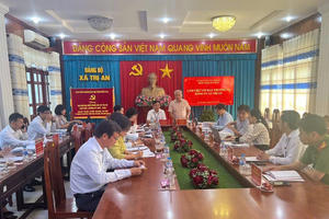 Đoàn giám sát của Ủy ban Kiểm tra Tỉnh ủy Đồng Nai làm việc tại xã Trị An: Bảo đảm thực hiện đúng quy định về chính sách cán bộ và quản lý tài sản công