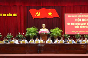 Bộ trưởng Bộ Tư pháp Hoàng Thanh Tùng tiếp xúc cử tri tại TP Cần Thơ