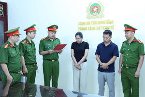 Hai đối tượng bị khởi tố vì thao túng đấu giá 14 lô đất ở Ninh Bình