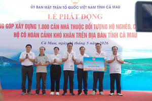 Cà Mau phát động xây dựng 1.000 căn nhà cho hộ nghèo, cận nghèo và gia đình khó khăn Cà Mau phát động xây dựng 1.000 căn nhà cho hộ nghèo, cận nghèo và gia đình khó khăn
