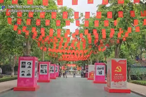 Làng Sen rực sắc cờ hoa chào mừng Kỷ niệm 136 năm Ngày sinh Chủ tịch Hồ Chí Minh Làng Sen rực sắc cờ hoa chào mừng Kỷ niệm 136 năm Ngày sinh Chủ tịch Hồ Chí Minh