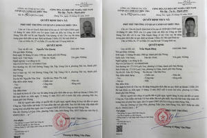 Công an tỉnh Hưng Yên kêu gọi 2 đối tượng truy nã ra đầu thú Công an tỉnh Hưng Yên kêu gọi 2 đối tượng truy nã ra đầu thú