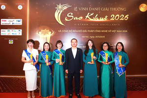 6 giải pháp ngân hàng số của BIDV đạt giải Sao Khuê 2026