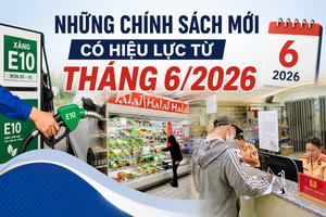 Loạt chính sách mới liên quan người dân và doanh nghiệp có hiệu lực từ tháng 6/2026